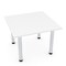 Skutchi Designs 42 in W, 42 in L, 29 in H, Engineered Wood Top, White HAR-SQ-42-POST-XD09 - alternate 1